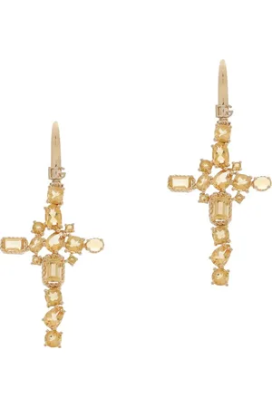 Dolce & Gabbana 18kt Anna Gelbgoldohrringe mit Zitrin