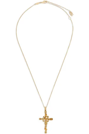 Dolce & Gabbana 18kt Gelbgoldhalskette mit Zitrin-Anhänger mit Anna