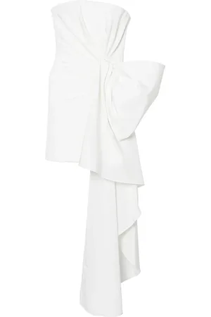 Carolina Herrera Minikleid aus Seide mit Schleife