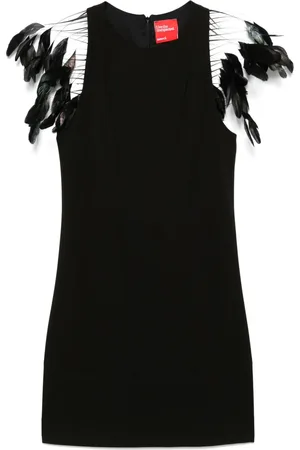 ..,MERCI Minikleid mit Federn