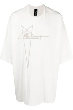 Rick Owens T-Shirt aus Bio-Baumwolle mit Logo-Stickerei