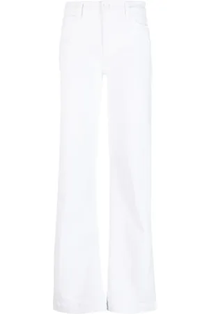 Paige Halbhohe Straight-Leg-Jeans