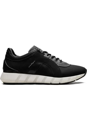 Salvatore Ferragamo Alpe "Black Leather" Sneakers