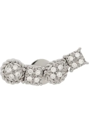 Dolce & Gabbana Einzelner 18kt Weißgoldohrring mit Diamant