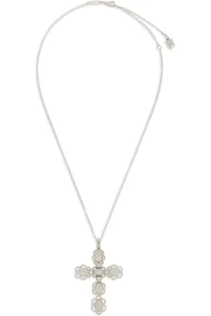 Dolce & Gabbana 18kt Weißgoldhalskette mit Easy-Anhänger mit Diamant