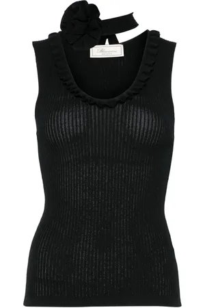 BLUMARINE Geripptes Top