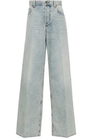 VALENTINO GARAVANI Weite Jeans mit Bügelfalten