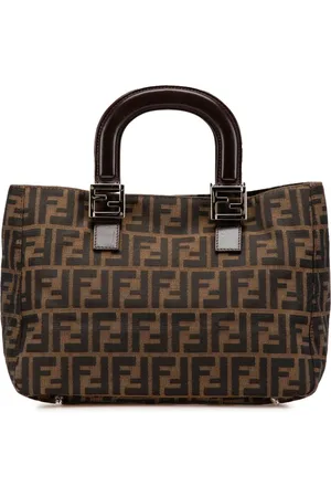 Fendi 2010-2024 kleine Zucca Twins Tote Bag aus Canvas