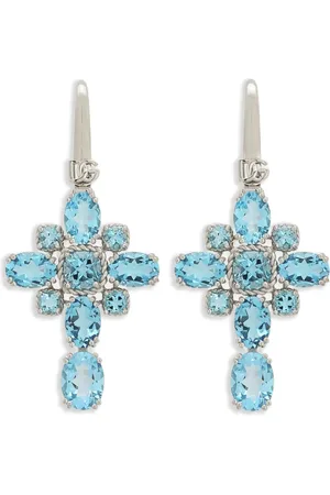 Dolce & Gabbana 18kt Anna Weißgoldohrringe mit Topas