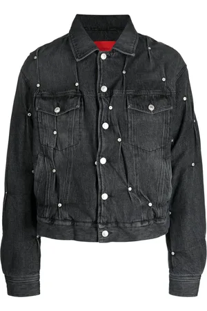 Kusikohc Jeansjacke mit Nieten