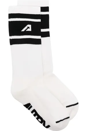 Autry Gestreifte Socken mit Logo-Intarsie