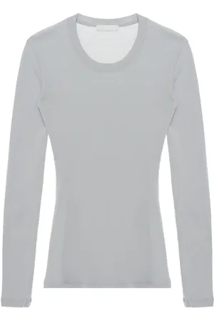 LEMAIRE Geripptes Langarmshirt