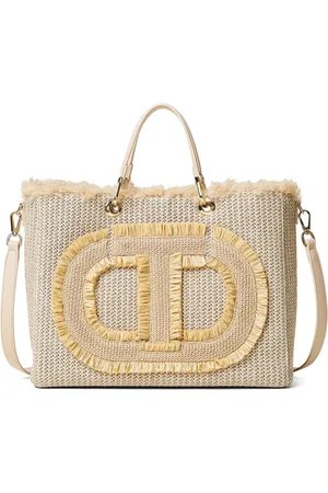 Twin-Set Tote Bag mit Oval T-Applikation