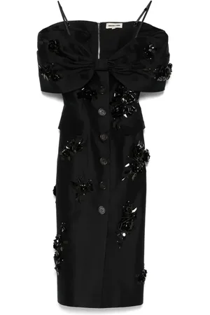 Shushu/Tong Kleid mit Oversized-Schleife