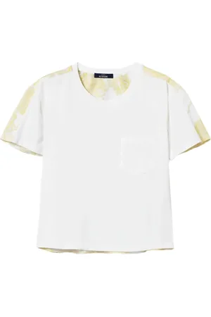 Twin-Set T-Shirt mit gemustertem Einsatz