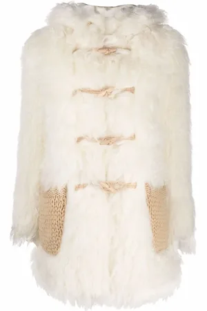 Saint Laurent Montgomery Shearling-Mantel