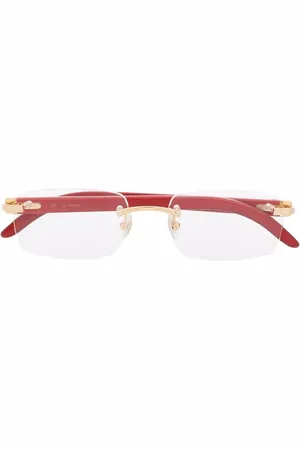 Cartier Rahmenlose Brille mit eckigem Gestell