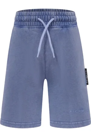 John Richmond Shorts mit Logo-Applikation