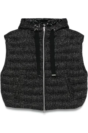 HERNO Weste mit Lurex-Detail