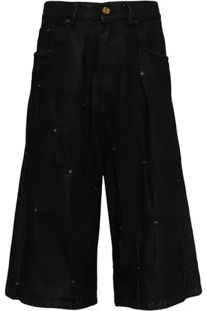 Kusikohc Multi Rivet Jeans-Shorts