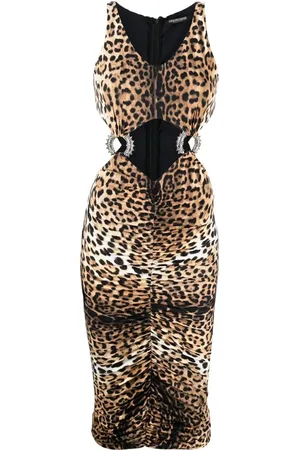 Roberto Cavalli Minikleid mit Leoparden-Print