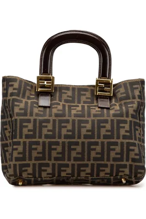 Fendi 2000-2010 kleine Zucca Canvas Twins Tote Bag