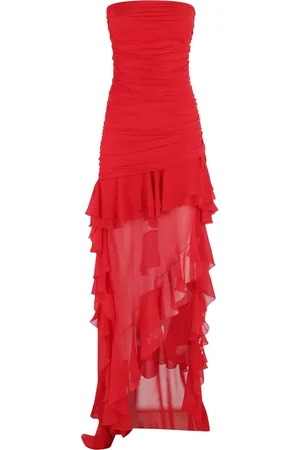 BLUMARINE Gerüschtes Midikleid