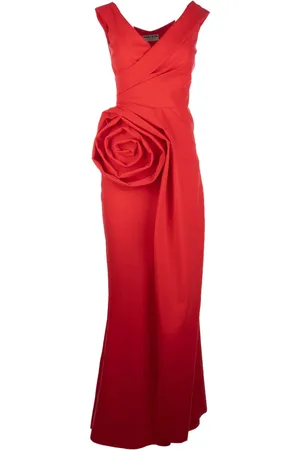 CHIARA BONI Tekkan Abendkleid mit Rosendetail