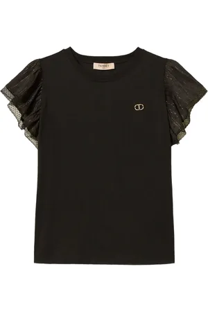Twin-Set T-Shirt mit Rüschenärmeln
