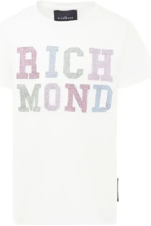 John Richmond T-Shirt mit Logo-Verzierung