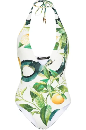 Roberto Cavalli Badeanzug mit Zitrus-Print