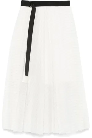 SACAI Plissierter Midirock