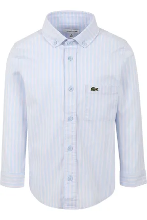 Lacoste Gestreiftes Hemd mit Logo-Stickerei