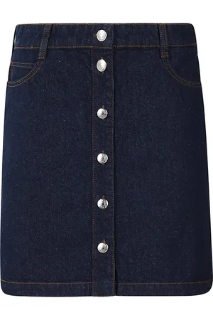 Maison Kitsuné Jeans-Minirock mit Knopfleiste