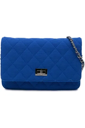 CHANEL 2013-2014 Reissue 2.55 Wallet On Chain Umhängetasche aus gestepptem Jersey
