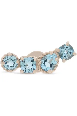 Dolce & Gabbana Einzelne 18kt Weißgoldohrringe mit Topas