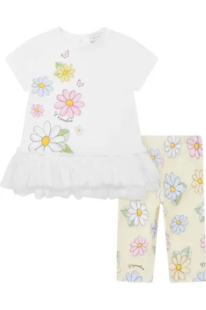 MONNALISA Zweiteiliges Set mit Blumen-Print