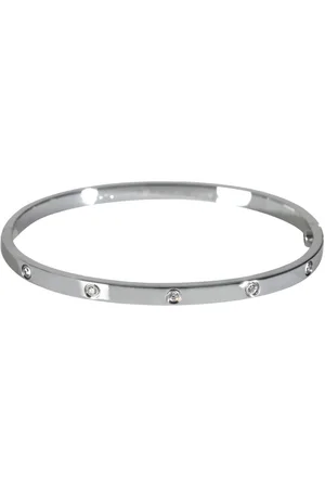 Cartier 18kt Love Weißgoldarmreif mit Diamant