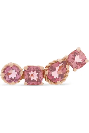 Dolce & Gabbana Einzelner 18kt Rotgoldohrring mit Turmalin