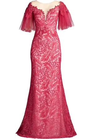Tadashi Shoji Besticktes Ryn Tüllkleid
