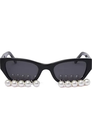 KIMHEKIM Sonnenbrille mit Perlendetail