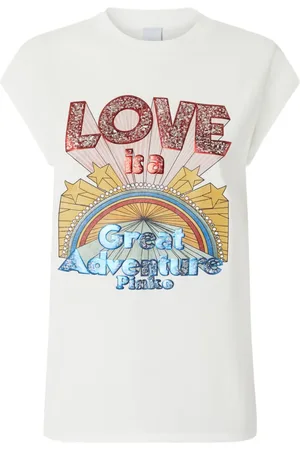 Pinko T-Shirt mit grafischem Print