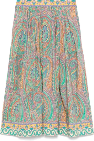 Etro Midirock mit Paisley-Print