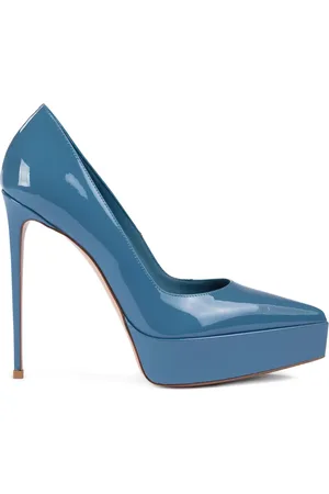 LE SILLA Uma Plateau-Pumps aus Lackleder
