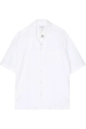 Marine Serre Hemd mit Spitzendetail