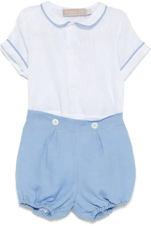LA STUPENDERIA Gestreiftes Short-Set