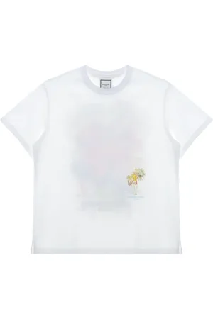 WOOYOUNGMI T-Shirt mit Illustrations-Print