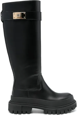 Dolce & Gabbana Stiefel mit Leder-Riemen
