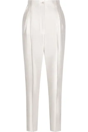 Dolce & Gabbana Shantung Hose mit Bundfalten