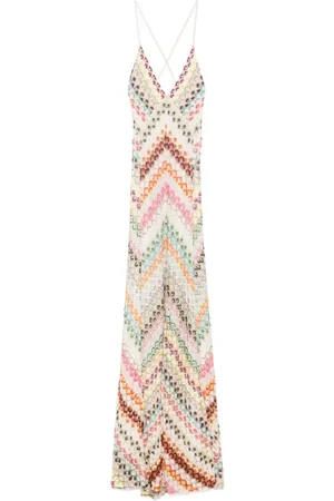 Missoni Maxikleid mit Zickzackmuster